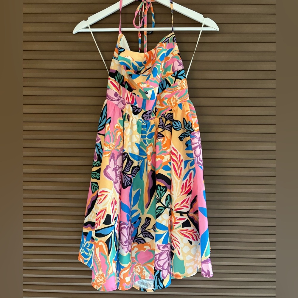 Flying Tomato Multicolor Halter Dress